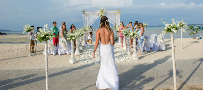 O nosso casamento na Tailândia, na praia de Koh Phi Phi
