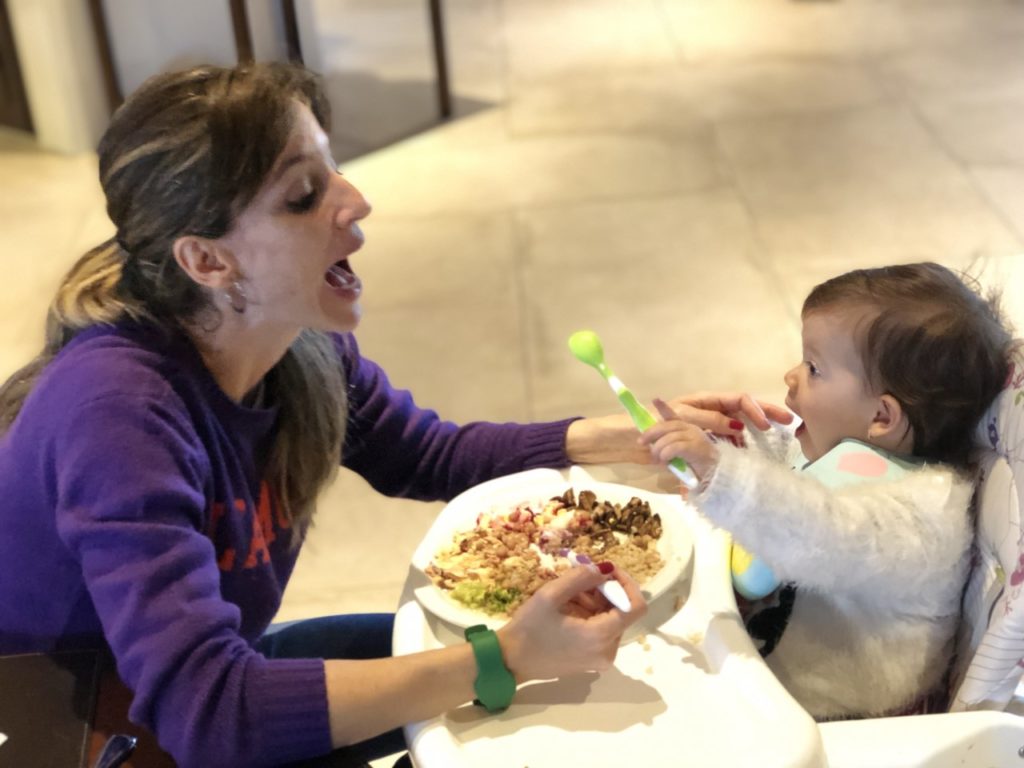 alimentação do bebê em viagens